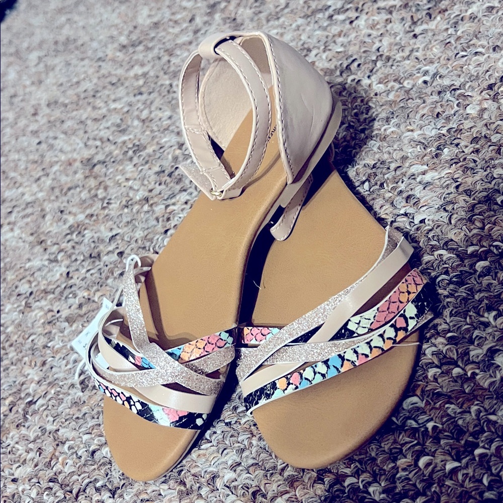 American Eagle by Payless Multicolor Strappy Kids Sandals